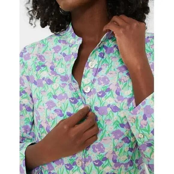 TUCKERNUCK Hyacinth House Multi Floral Bellflower Long Sleeve Maxi Dress NWT XXS - Picture 6 of 12